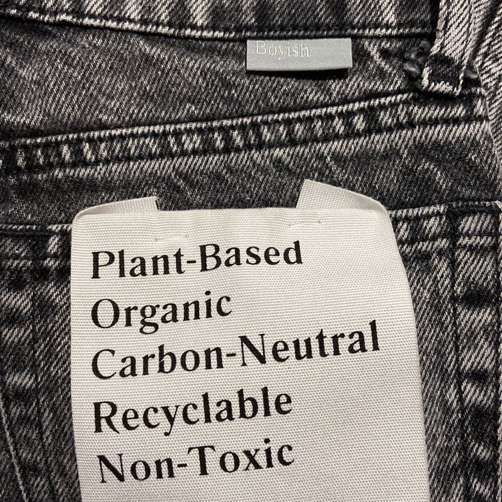 New Boyish Plant- Based Organic The Billy High Rise Rigid Skinny Jean Size 22 - Picture 6 of 6